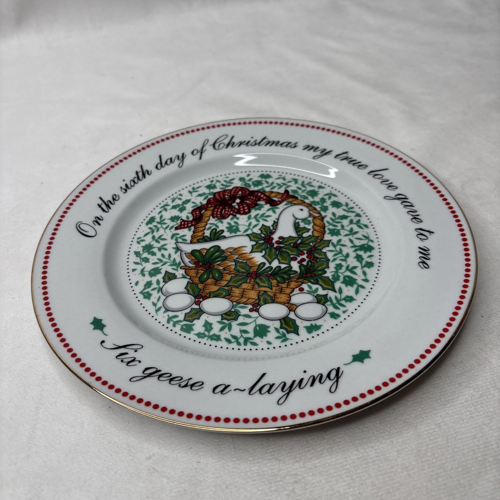 Domestications 12 Days of Christmas Accent Salad Plate 8.125
