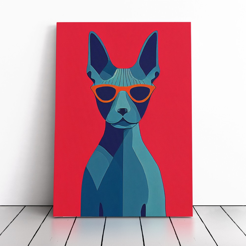 Sphynx Cat Pop Art Vol.1 Canvas Wall Art Print Framed Picture Decor Living Room