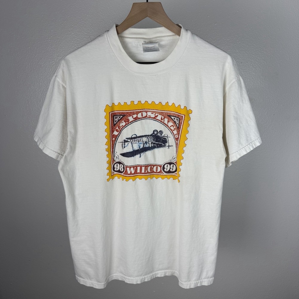 Vintage 90’s Wilco Tour Inverted Upside Down Jenny Plane Biplane Stamp Large