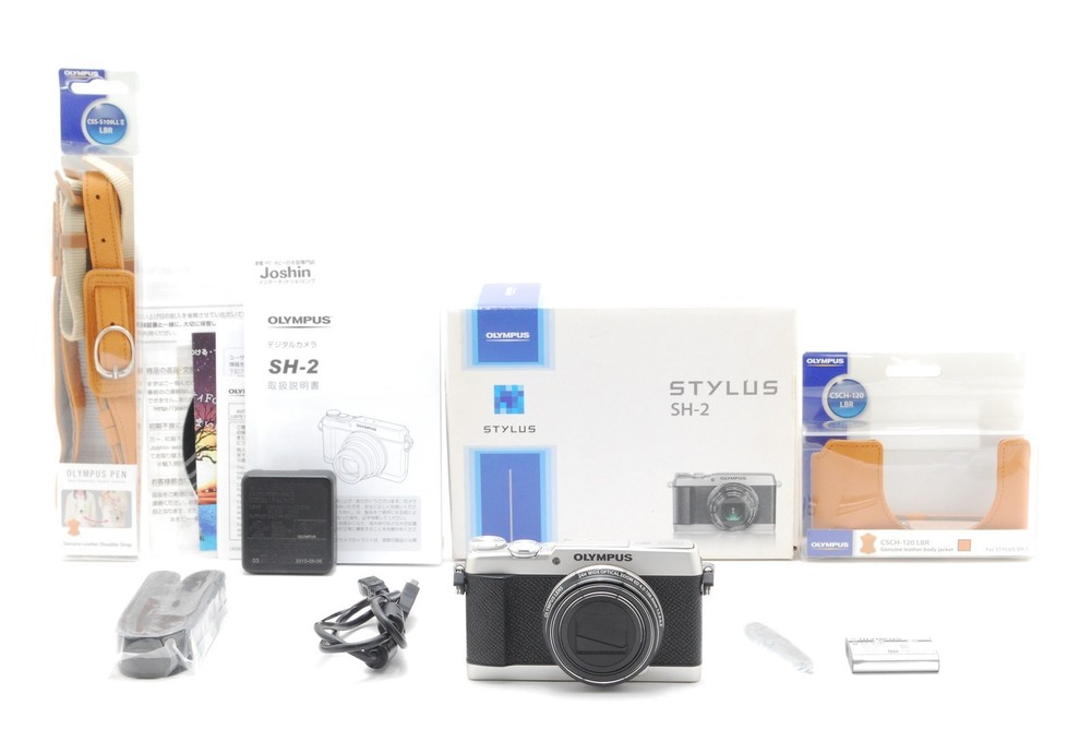 [MINT w/Box] Olympus Stylus SH-2 Silver 16.0MP Compact Digital Camera from JAPAN