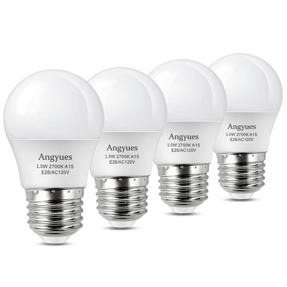 Low wattage Light Bulbs 1.5W LED Bulb Equivalent 15W20W Light Bulbs, 120v A15...