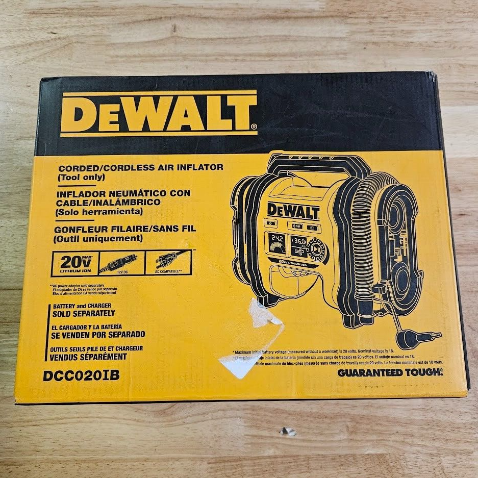 DEWALT 20V MAX Cordless Electric Portable Inflator (Tool Only)
