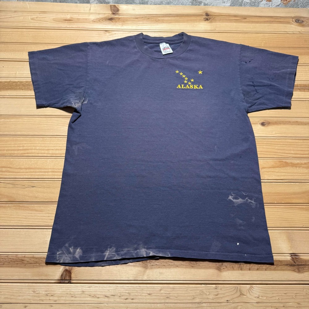 Vintage 90s Alaska Big Dipper Constellation Graphic Souvenir T-Shirt USA - Large