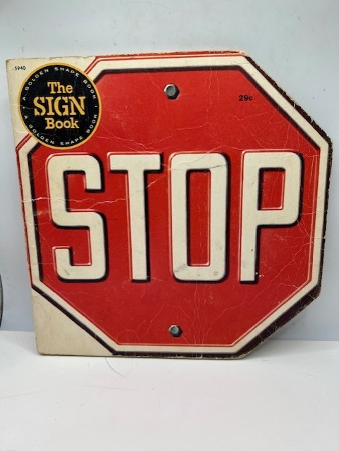 VTG A Golden Shape Book The Sign Book 1968