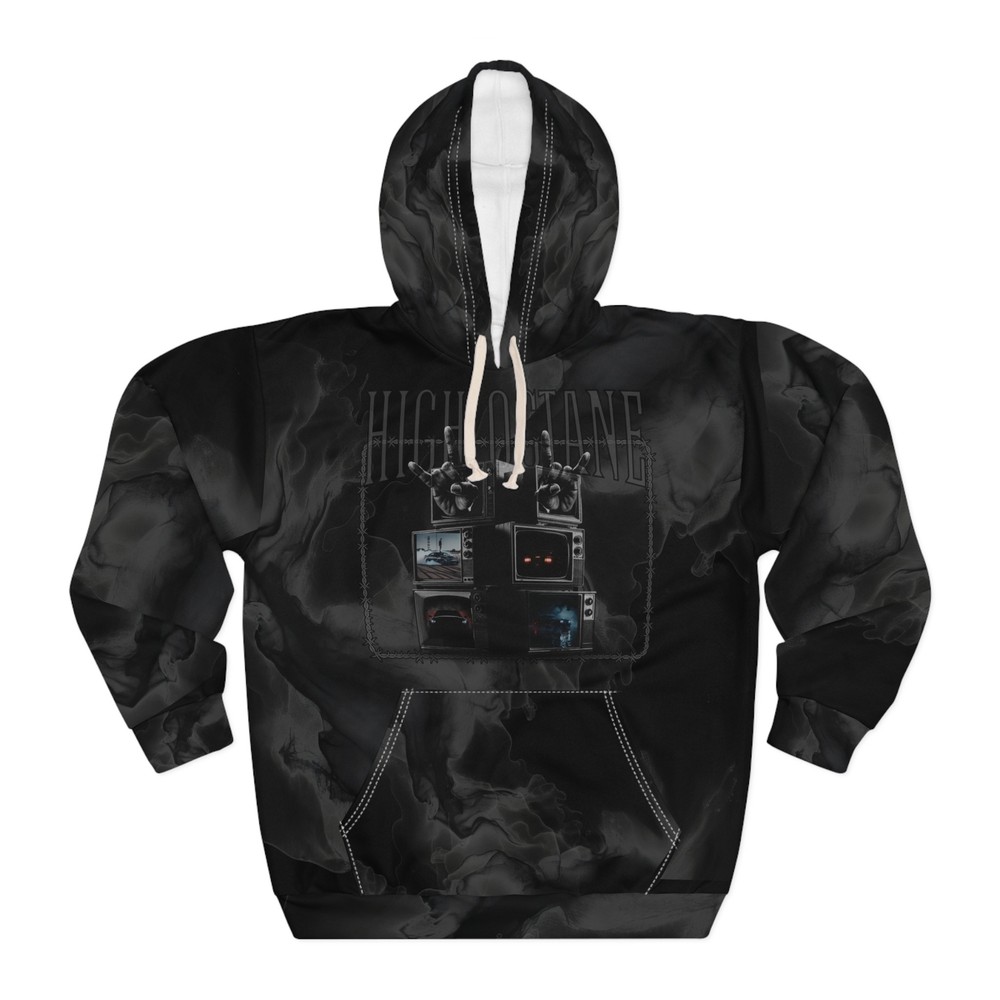 High Octane TV All Over Print Hoodie BLACK