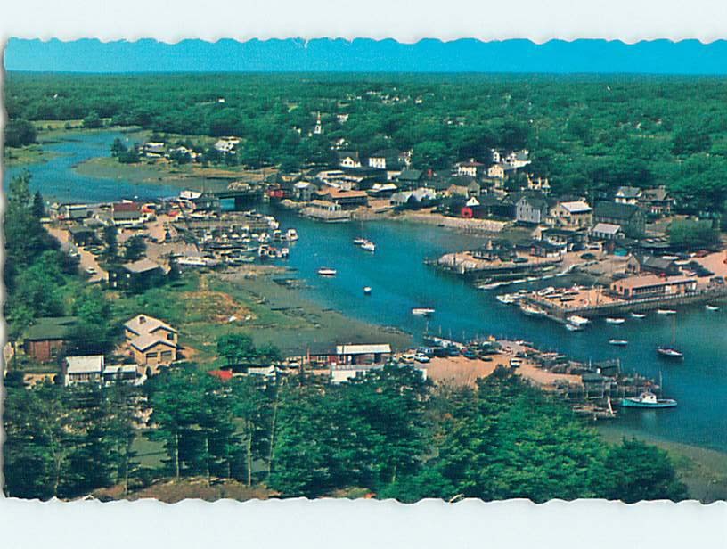 Unused Pre-1980 AERIAL VIEW OF TOWN Kennebunkport Maine ME : clearance F8451
