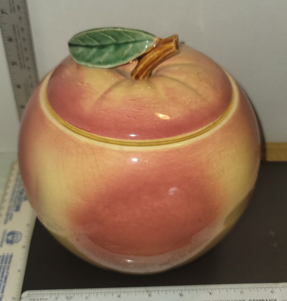 VINTAGE McCOY POTTERY APPLE COOKIE JAR