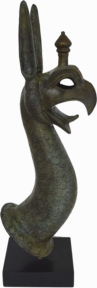 Griffin bronze statue - Legendary Mythical Creature - Apollo treasure guardian