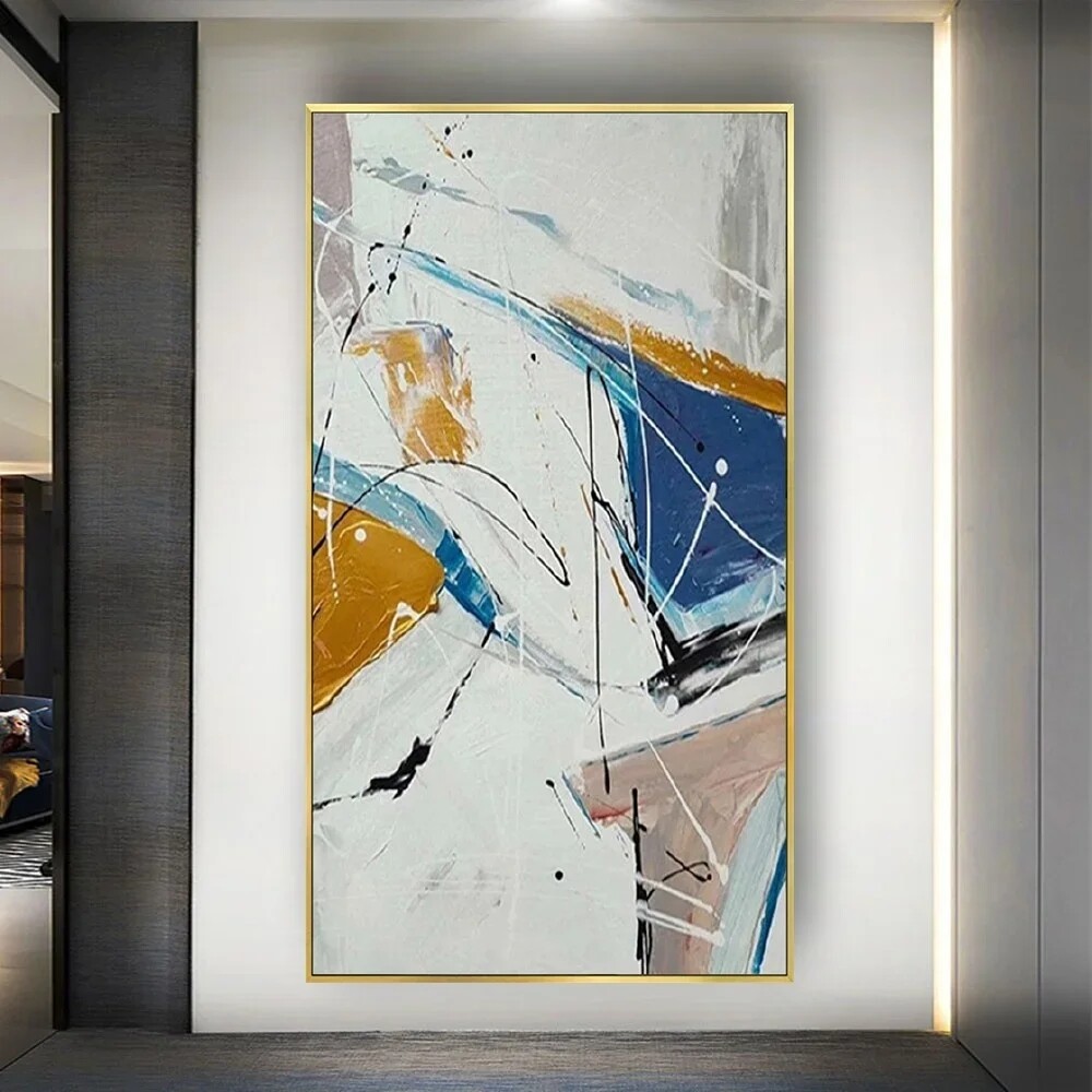 Handmade Colorful Modern Salon Mural For Home Wall Decor Art Pendant