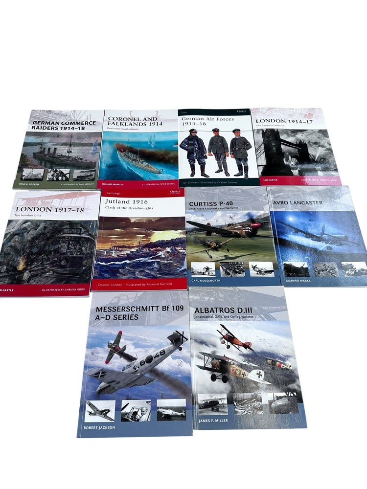 Lot Of 10 Osprey Aviation Book Collection