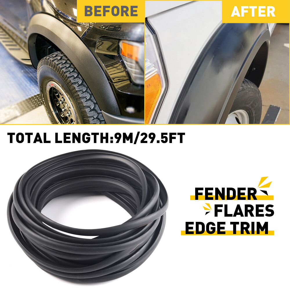 FENDER FLARES Edge Trim Rubber Gasket Seal Strip 9m for GM Truck Wheel