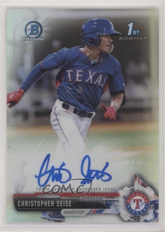 2017 Bowman Draft Chrome Pick Refractor 419/499 Chris Seise Christopher Auto 8k4Fulfilled by COMC - World’s largest consignment service