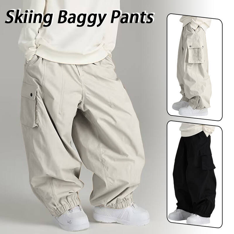 1pcs Skiing Baggy Pants Warm Loose Skying Ski Sports Trousers Winter Snow Pants