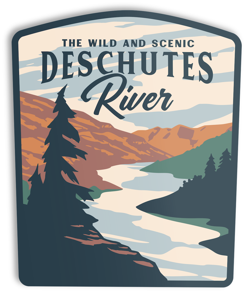 Deschutes River waterproof vinyl bumper sticker decal
