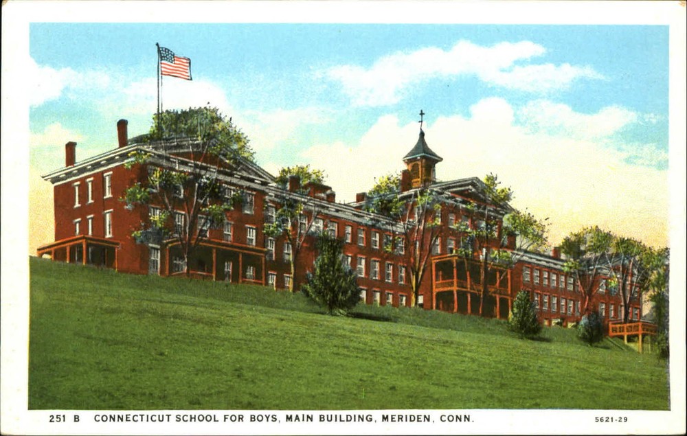 Connecticut School for Boys main building Meriden CT 1920s