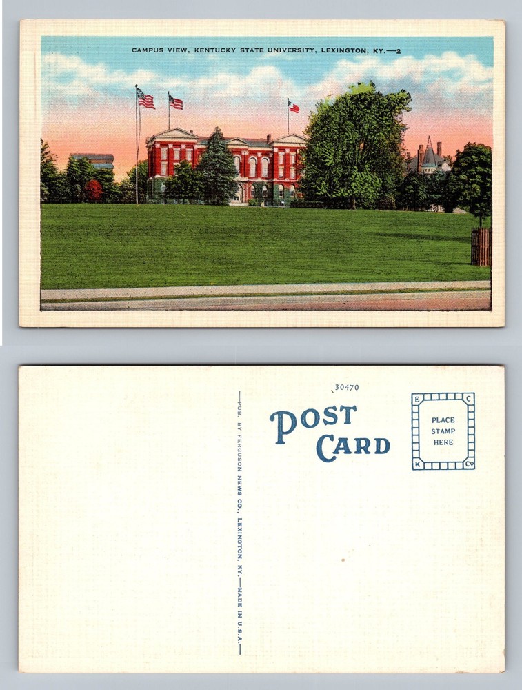 Lexington, KY-Kentucky, Kentucky State University Campus View Vintage Postcard
