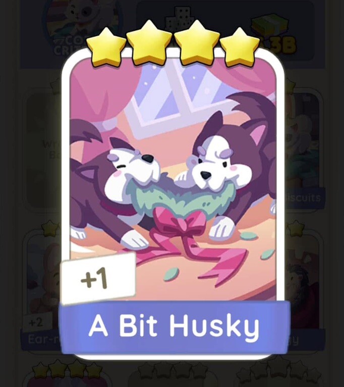 A Bit Husky - Monopoly Go - Sticker - 4Star⭐️