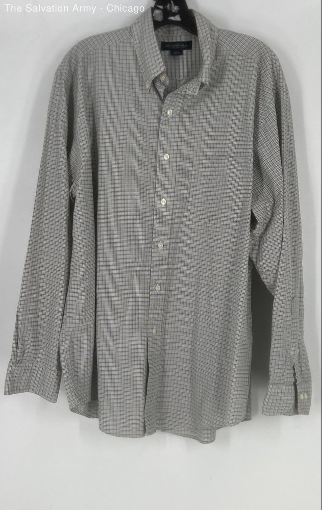 Brooks Brothers Mens Multicolor Check Long Sleeve Button-Up Shirt Size Large