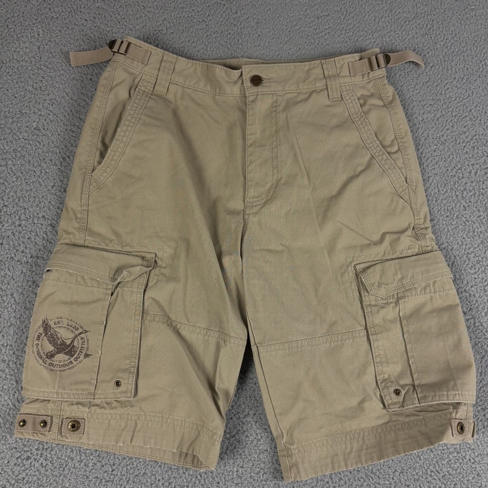 VINTAGE Eddie Bauer Shorts Mens Beige 32 Cargo 13