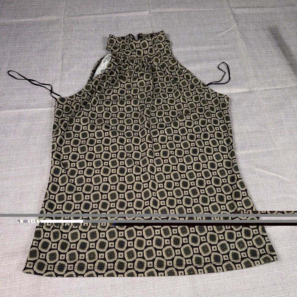Michael Kors Women's Halter top Green Oliver Sleeveless Size S