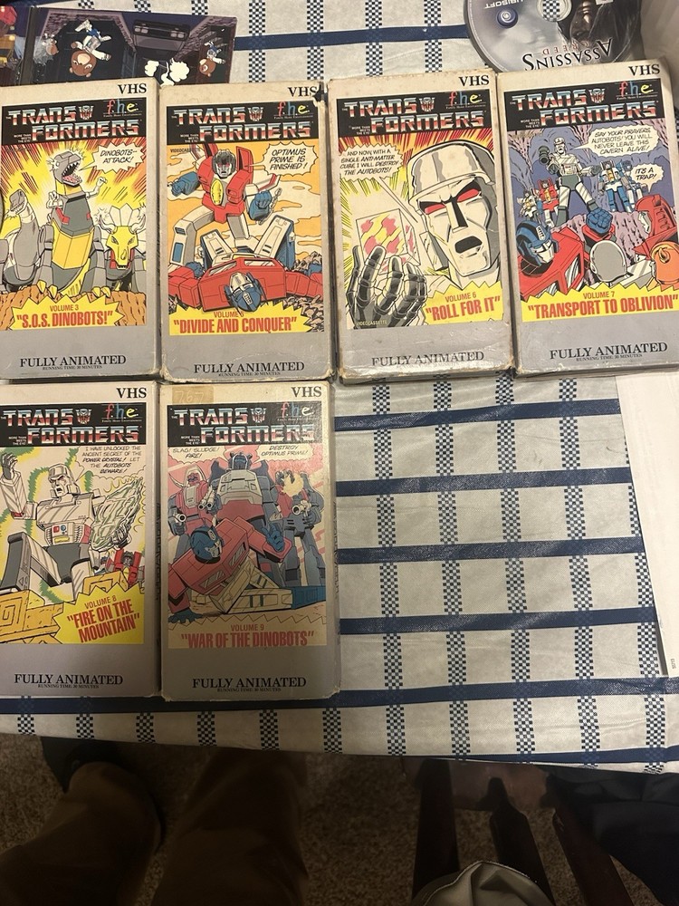 Transformers 1985 VHS Movie Family Home Entertainment Lot