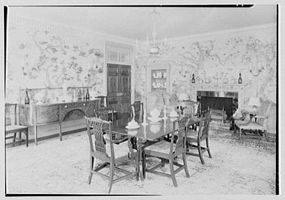 Photo:New Orleans Louisiana Edgar B Stern Dining Room 1947 Garden Ln