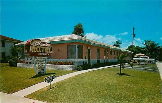 FL, West Palm Beach, Florida, Coquina Motel, Dexter Press No. 13721-B