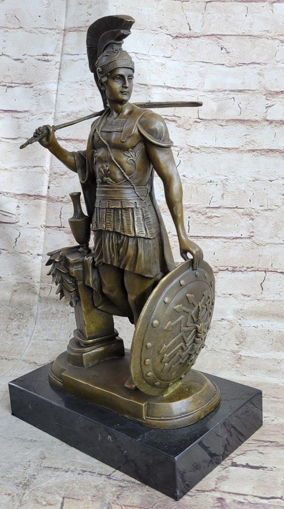 Odysseus Greek Hero Warrior Achilles Leonidas Sparta Bronze Statue Sculpture Art-image