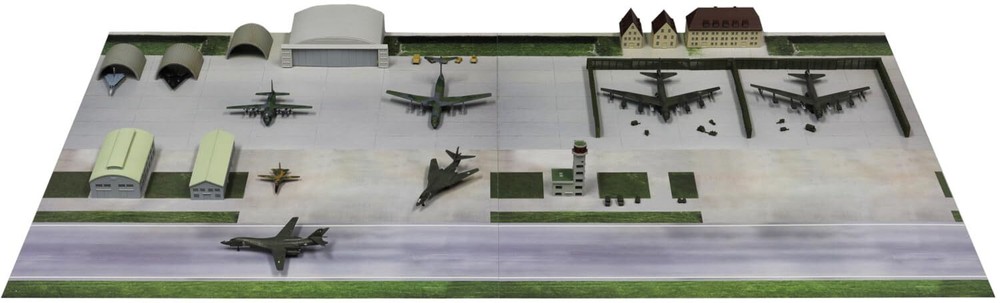 1/700 Pit-Road SPS Series USAF Guam Andersen AFB 1980s Diorama Paper Base Model Kit