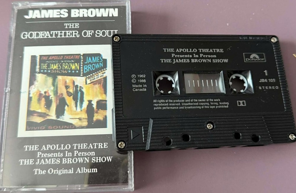 James Brown - The Godfather of Soul Cassette Tape VG+ C29