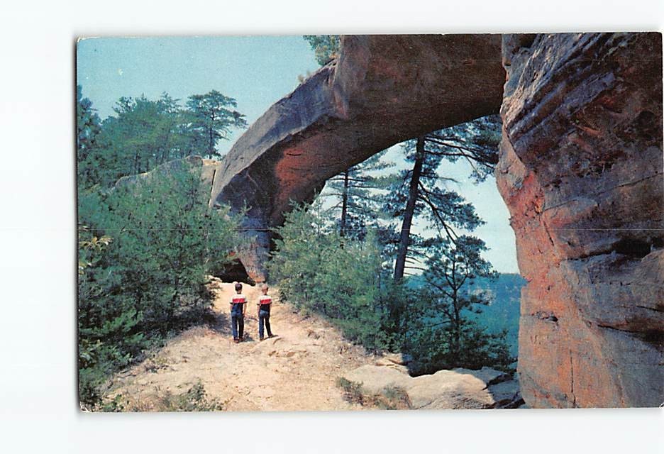 Postcard Beneath Sky Bridge Cumberland National Forest Kentucky USA