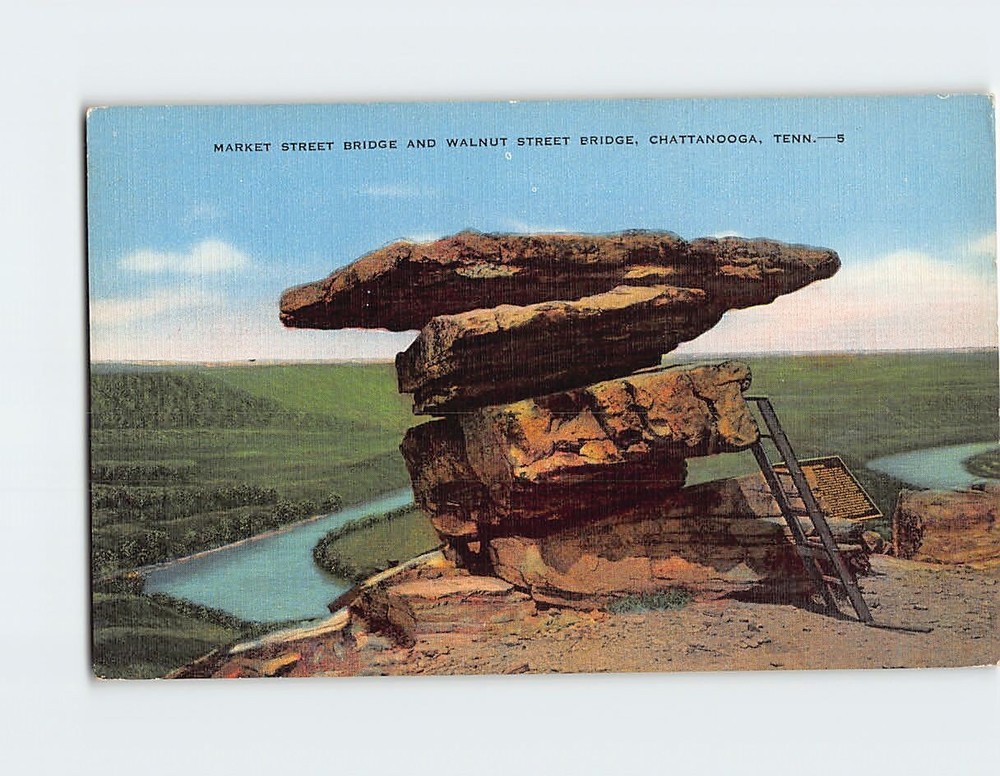 Postcard Umbrella Rock Chattanooga Tennessee