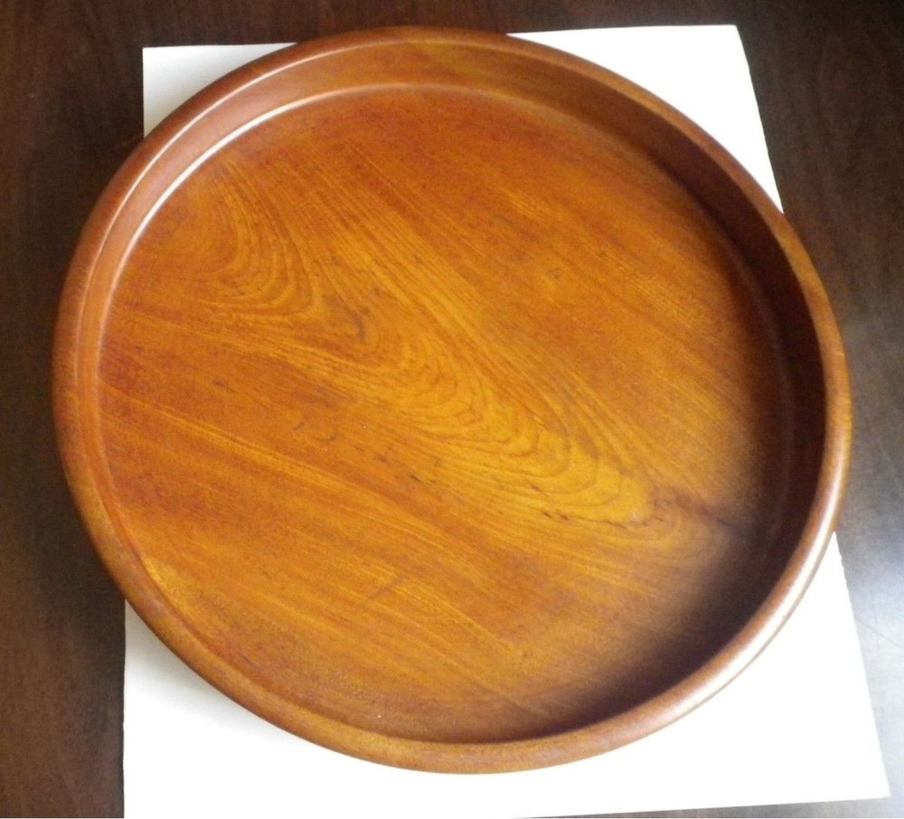 Natural Wood Round Tray Japanese Style Tray Lacquerware Tray Traditional Craft