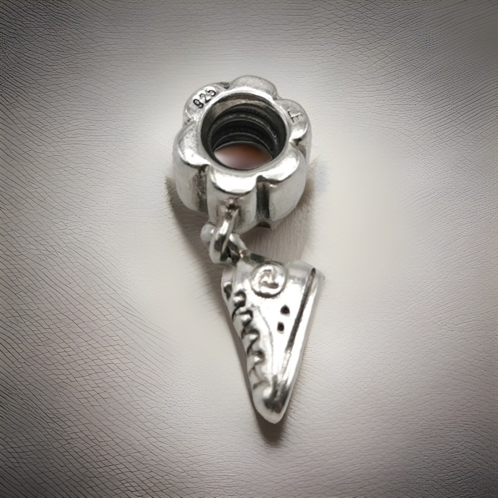 Genuine Pandora Silver Hi-top Sneaker Trainer Dangle Charm 925 ALE
