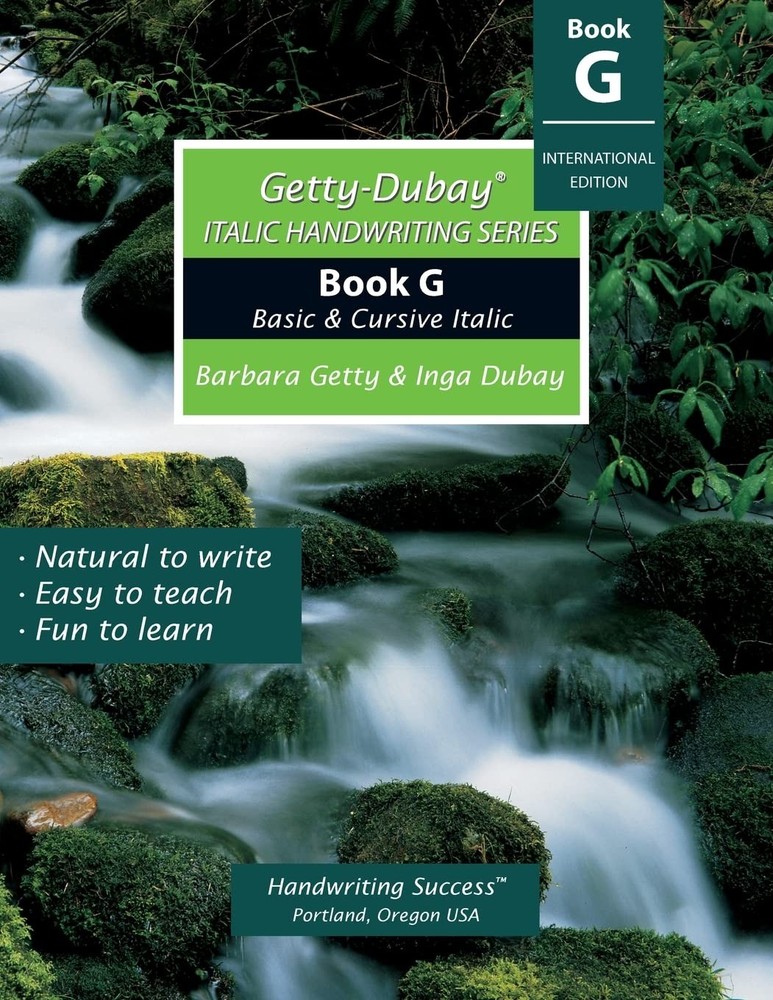 Getty-Dubay Italic Handwriting Series: Book G - paperback Getty, Barbara|Dub...