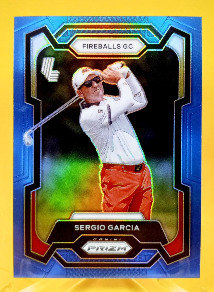 2024 Prizm LIV Golf Sergio Garcia Blue Parallel 54/99 Fireballs Team