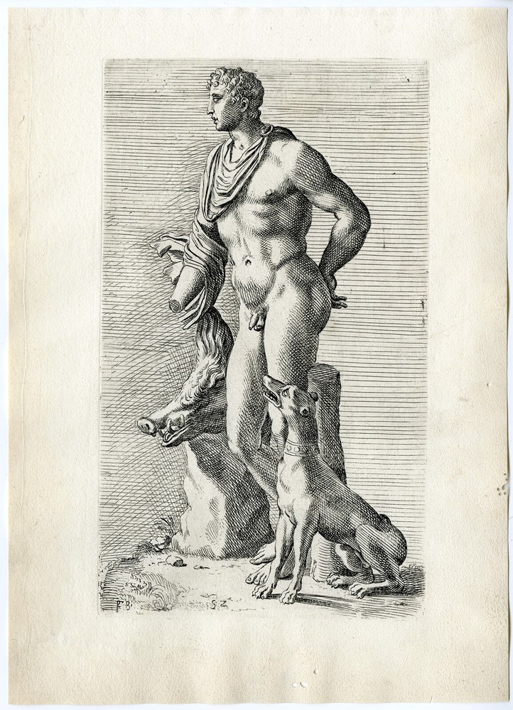 STATUE-ROME-MELEAGER-BOAR-GREEK MYTHOLOGY-52-Francois PERRIER-1638