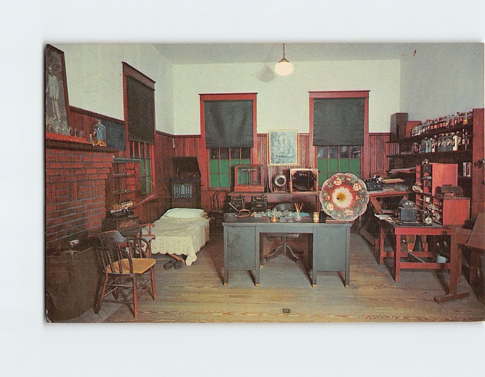Postcard Laboratory Office Edison Winter Home Fort Myers Florida USA
