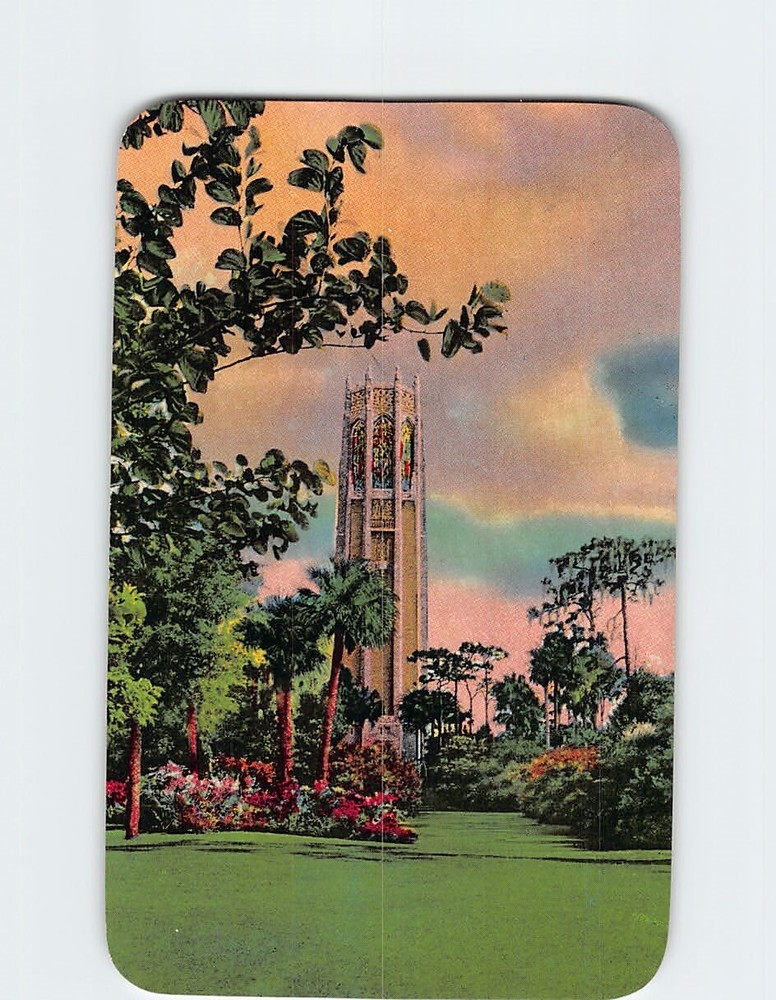 Postcard Singing Tower Lake Wales Florida USA