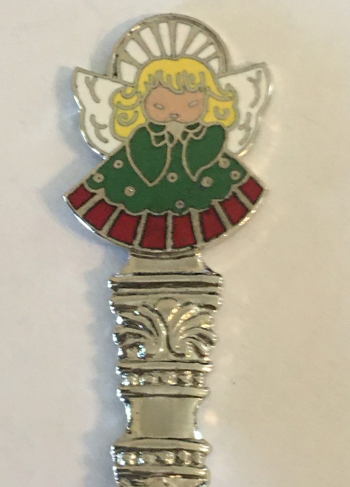 Christmas Angel Candle Vintage Souvenir Spoon Collectible