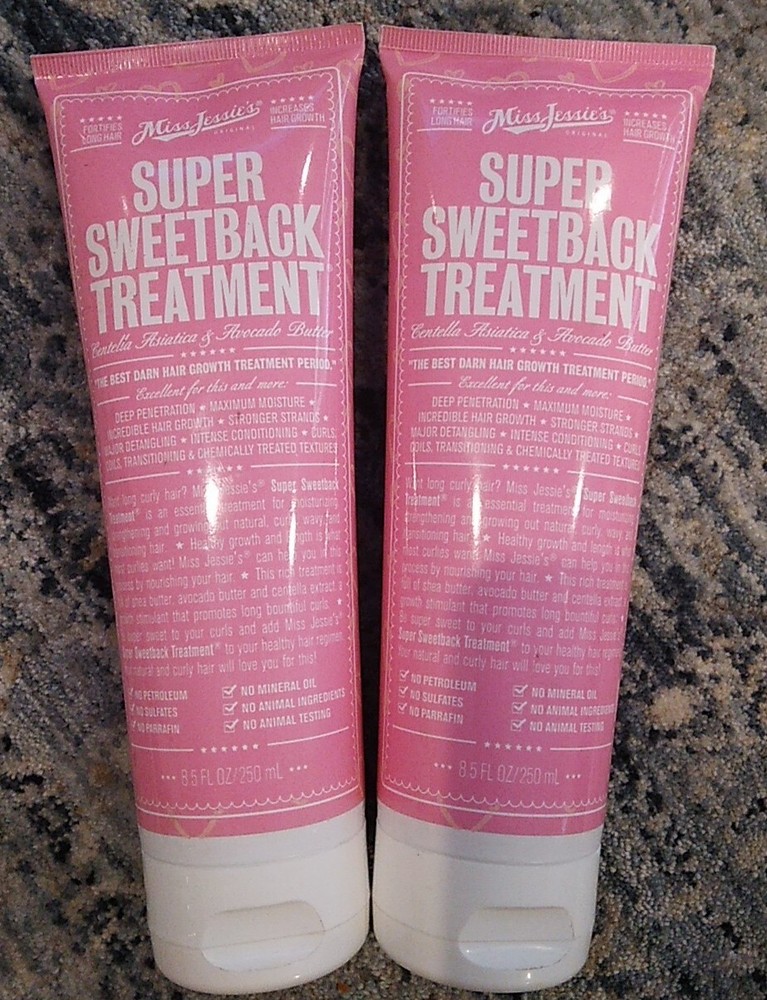 2 PACK Miss Jessie's Super Sweetback Treatment 8.5 fl oz Increases Hair Growth