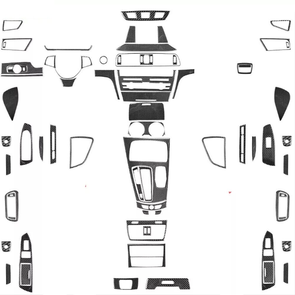71Pcs Real Carbon Fiber Kits Whole Interior Trim For BMW 7 Series F01 2009-2014