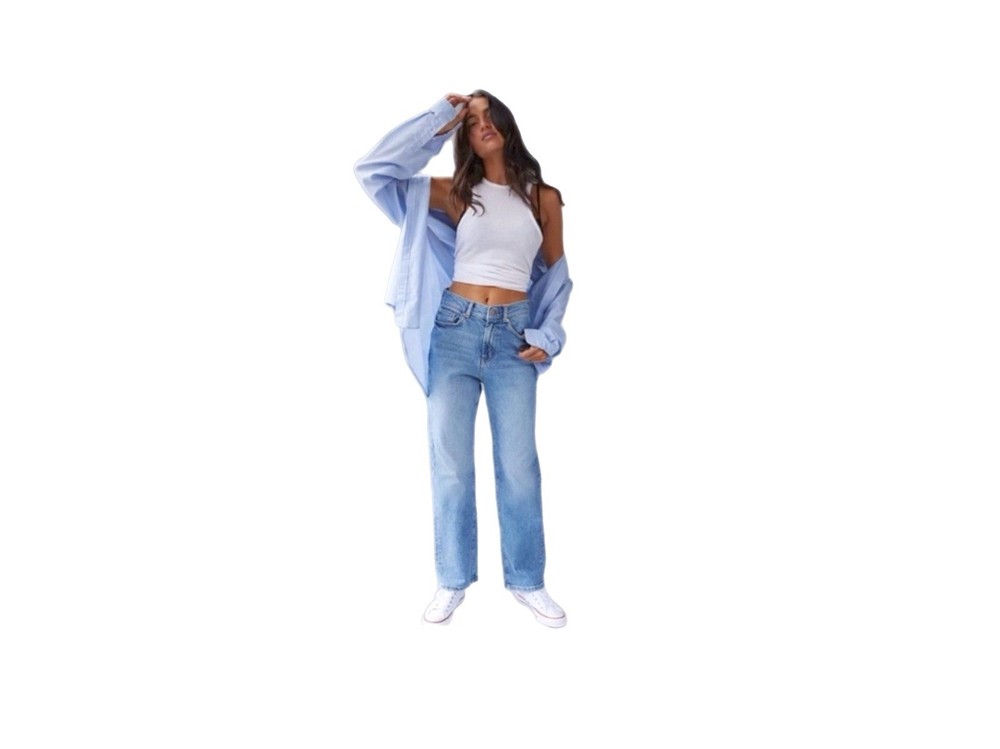 BDG Urban Outfitters Cowboy Jeans Women’s 25 Blue Light Wash Stretch High Rise