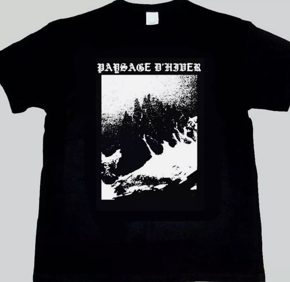 Paysage d_Hiver T-Shirt black metal, gift for fan