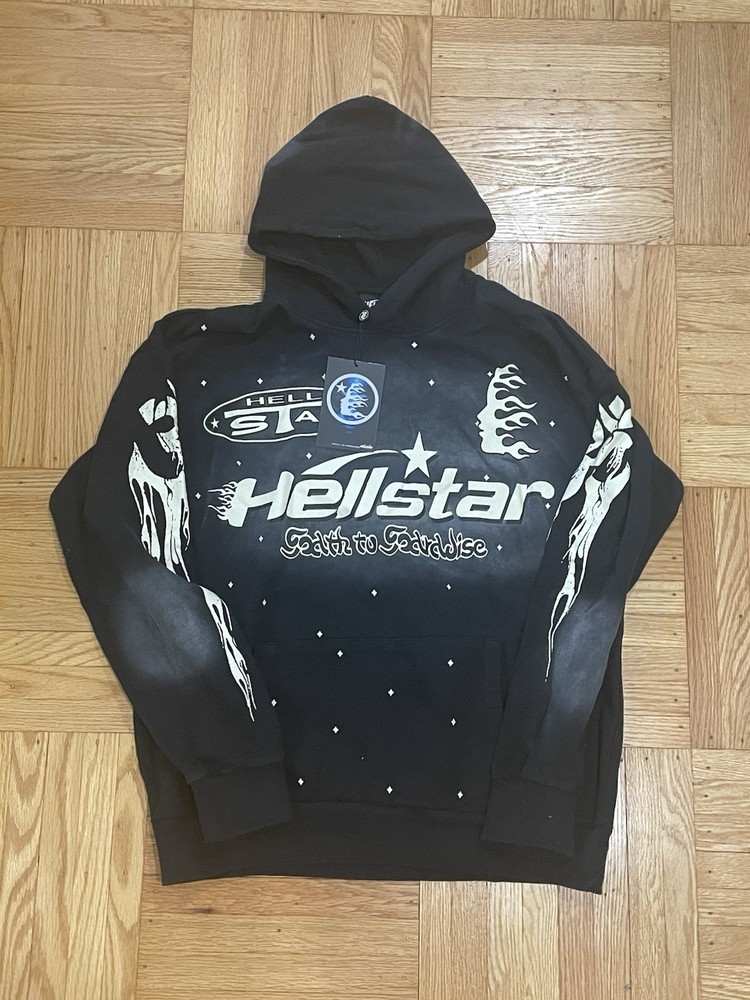 Hellstar Path to Paradise Black Hoodie Size Large