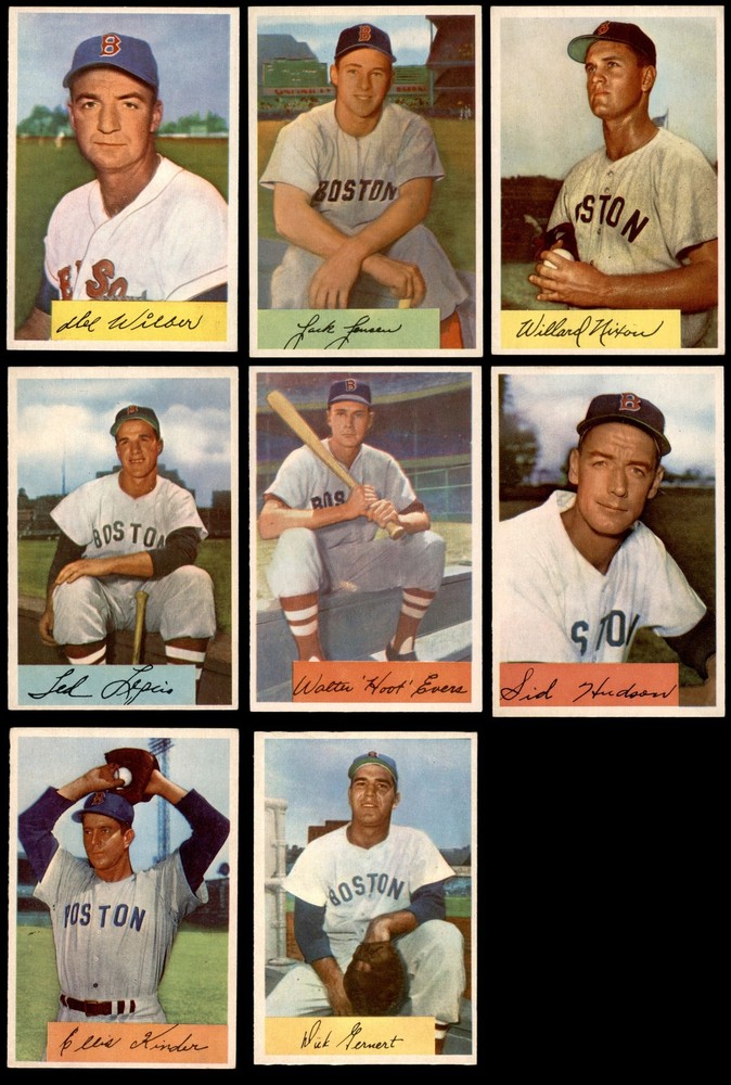 1954 Bowman Boston Red Sox Near Team Set 6 - EX/MT 7127974 (8 / 15 cards)