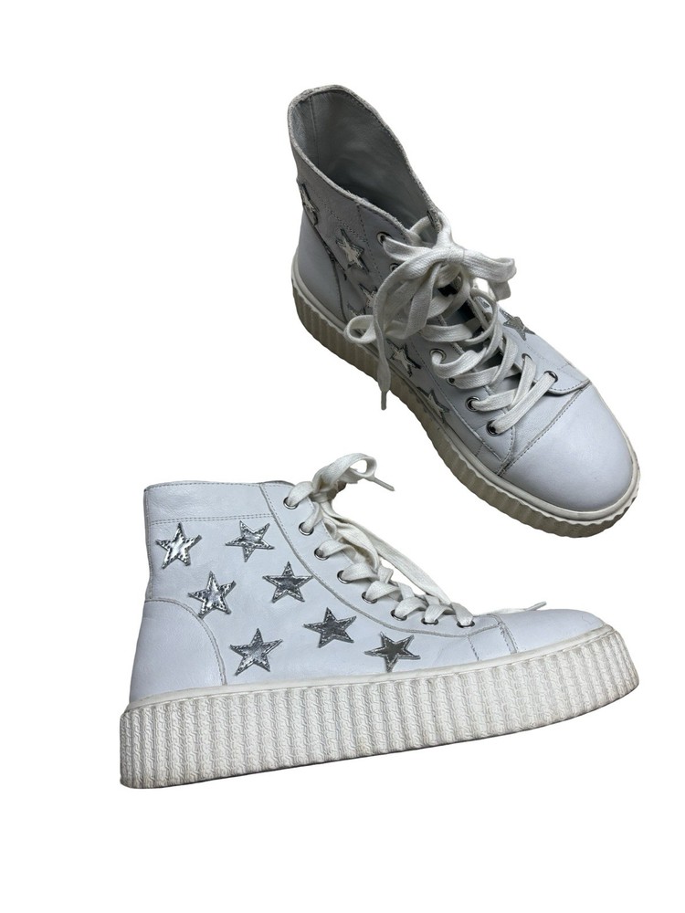 J Slides Richmond High Top Star Sneakers Leather 7