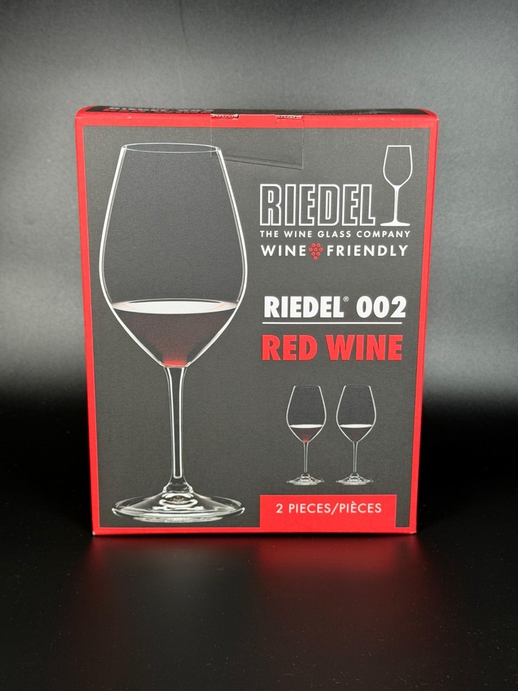 RIEDEL 6422/02-2 Wine Friendly RIEDEL 002 - 23oz Red Wine Glass, Clear, Set of 2