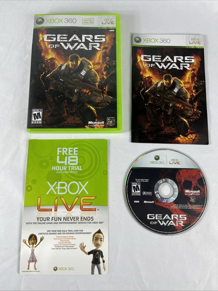 Gears Of War (Xbox 360) Great Condition CIB Complete & Tested - Ships Fast