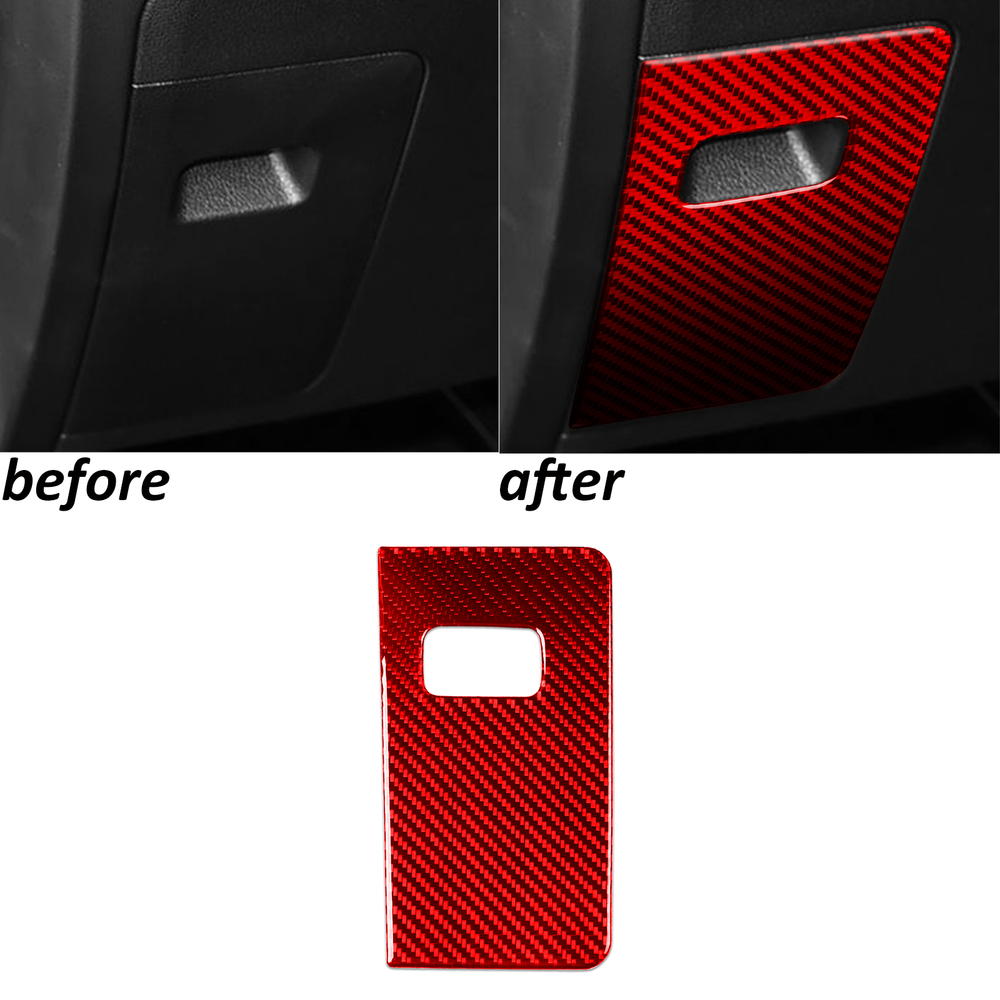 Red Carbon Fiber Fuse Box Cover Trim Driver Side for 2020-23 Ford Explorer